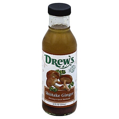 slide 1 of 1, Drew's Organic Shiitake Ginger Dressing, 12 fl oz