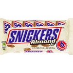 slide 1 of 1, Snickers Almond, 6 ct