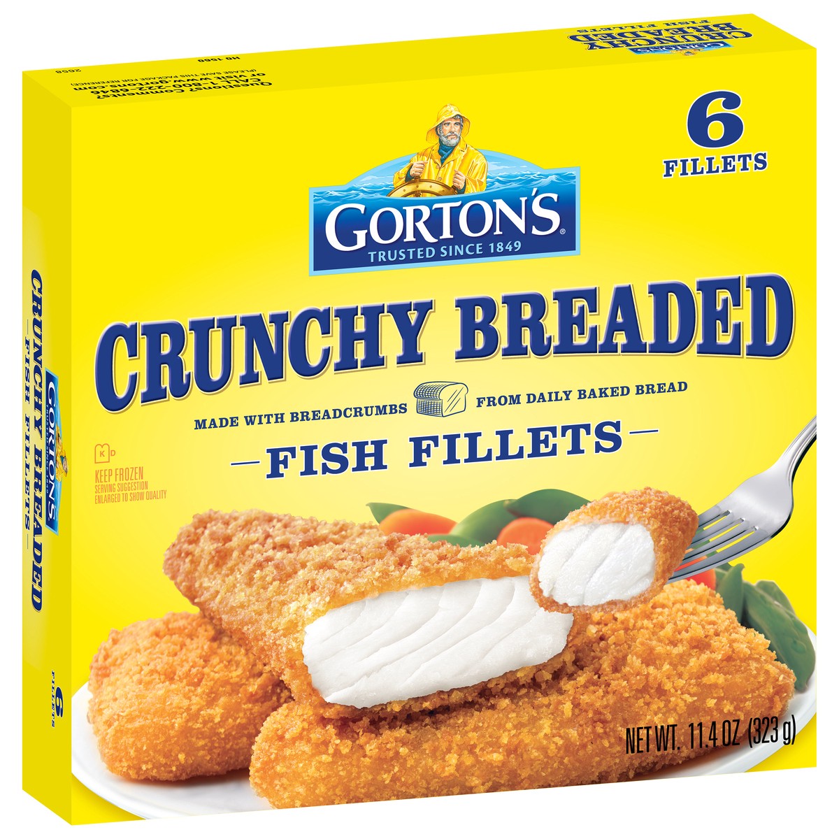 slide 8 of 9, Gorton's Crunchy Breaded Fish Fillets 6 Each, 6 ct