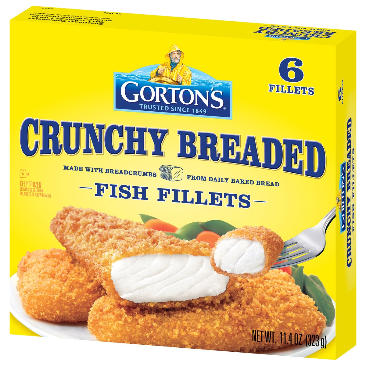slide 9 of 9, Gorton's Crunchy Breaded Fish Fillets 6 Each, 6 ct