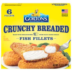 Gorton's Crunchy Breaded Fish Fillets 6 Each