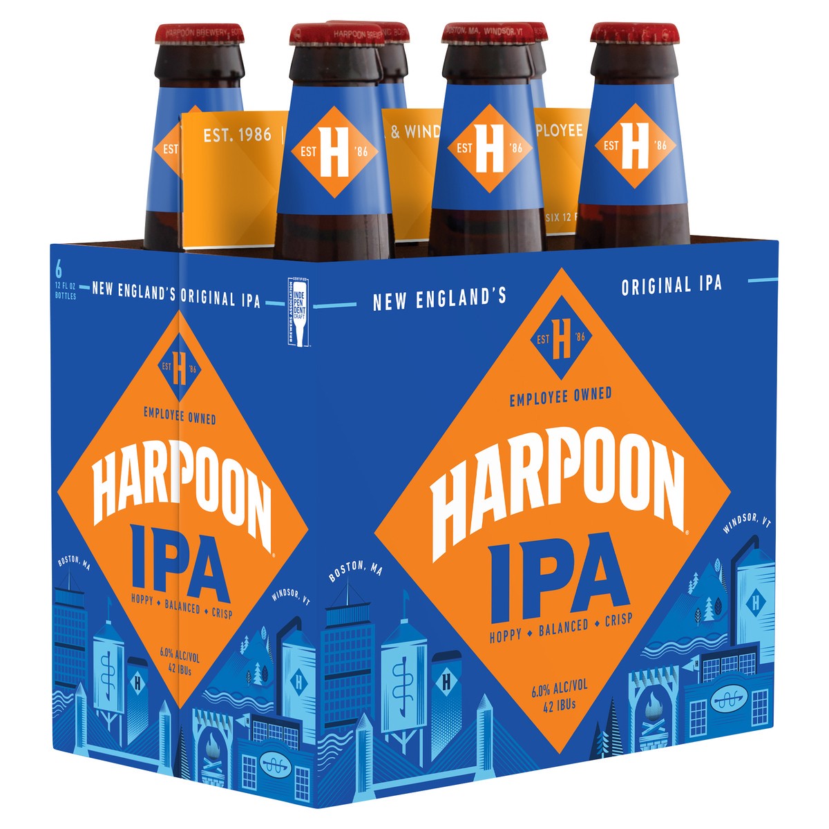 slide 3 of 6, Harpoon Brewery Harpoon Ipa 6 Pack Bottles, 6 ct; 12 oz