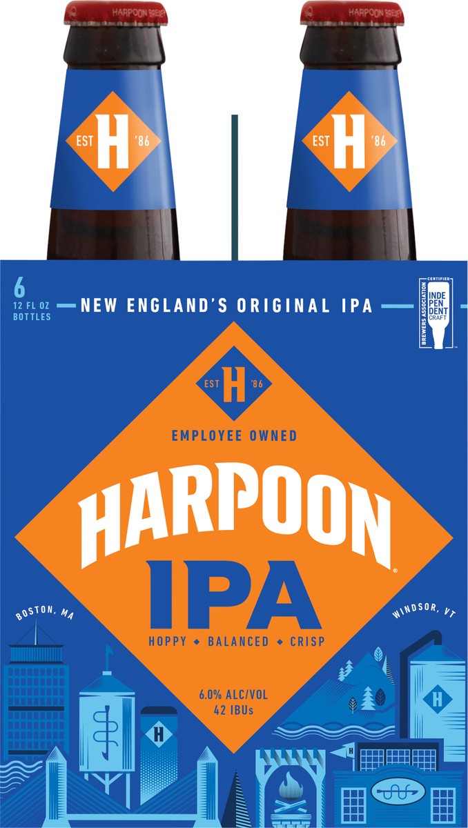slide 6 of 6, Harpoon Brewery Harpoon Ipa 6 Pack Bottles, 6 ct; 12 oz