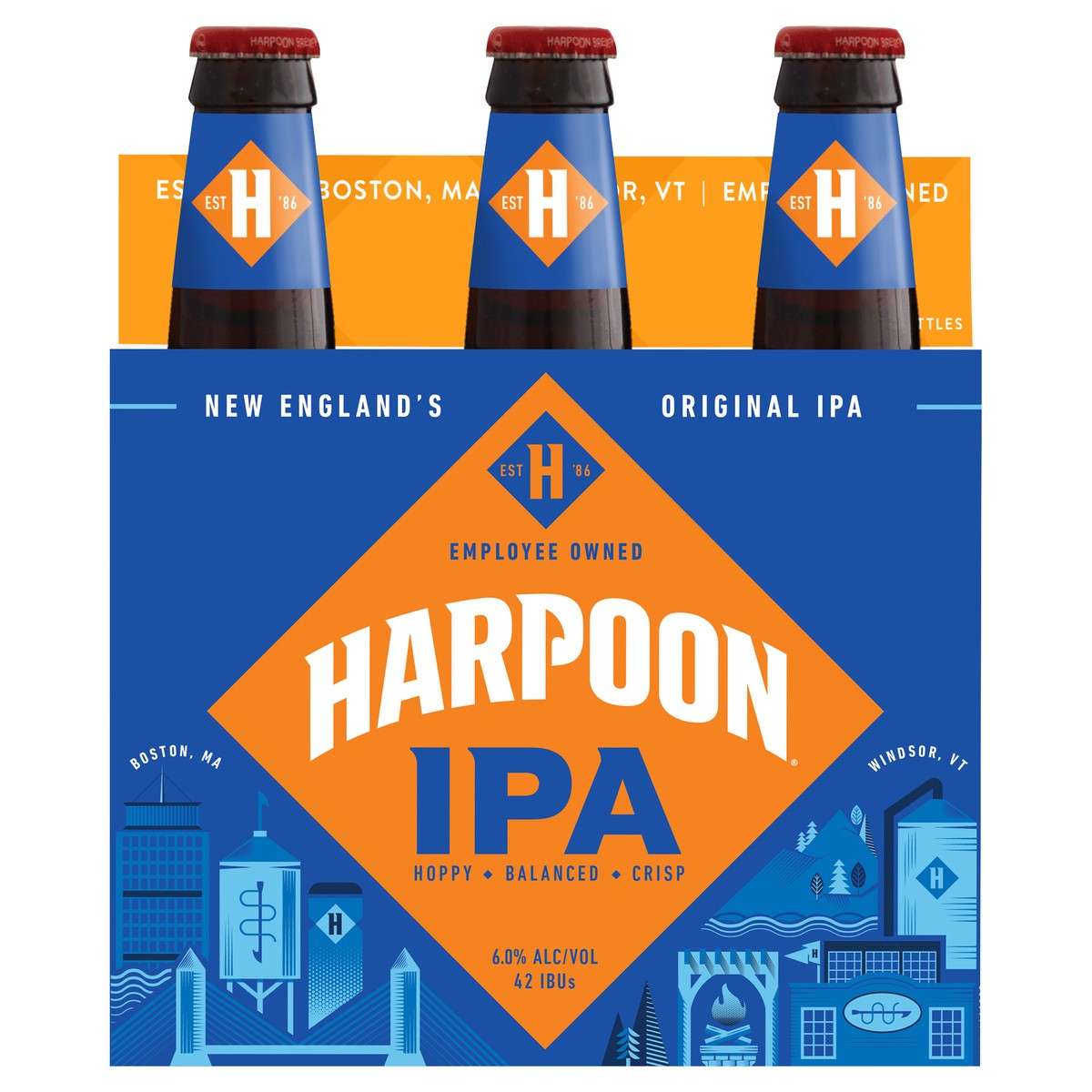 slide 2 of 6, Harpoon Brewery Harpoon Ipa 6 Pack Bottles, 6 ct; 12 oz