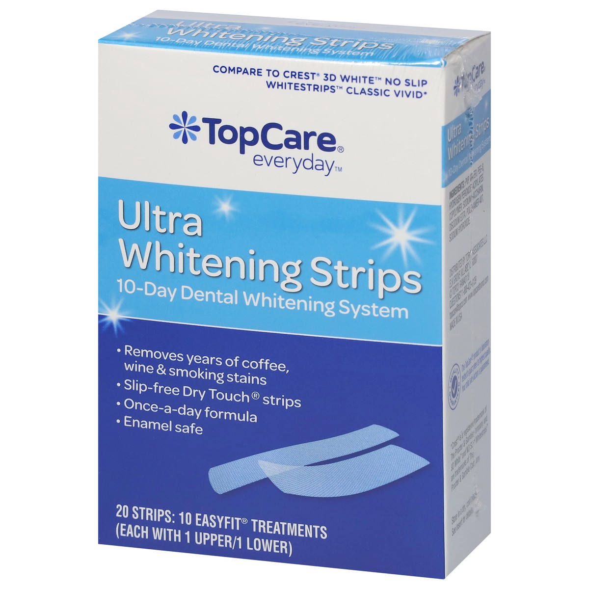 slide 8 of 10, TopCare Everyday Ultra Whitening Strips 20 ea, 20 ct