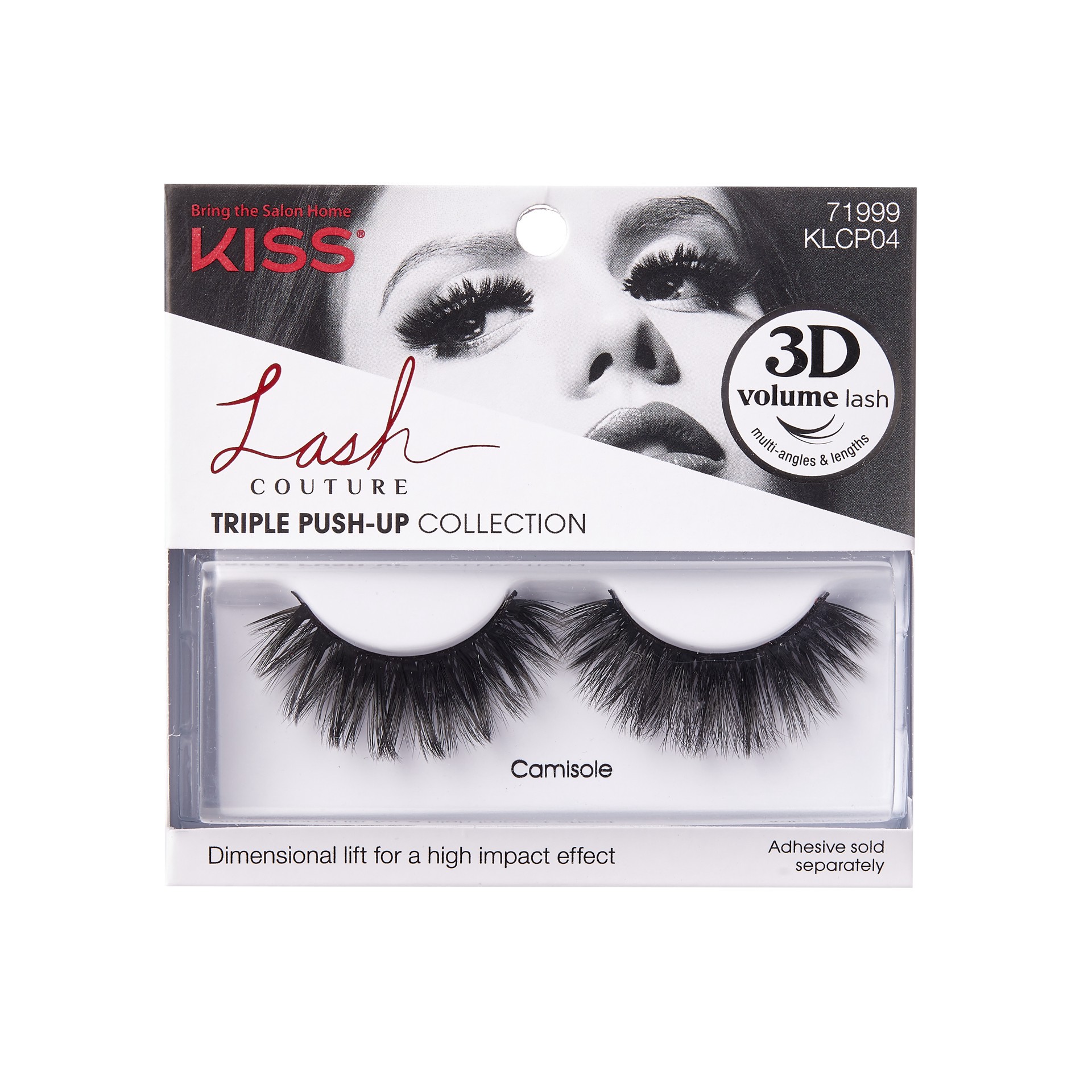 slide 1 of 5, KISS Lash Couture Triple Push-Up Collection Lashes, Camisole, 1 ct