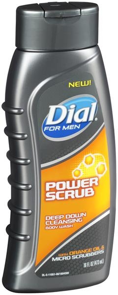 slide 1 of 1, Dial Power Scrub Deep Down Cleansing Body Wash For Men, 16 fl oz