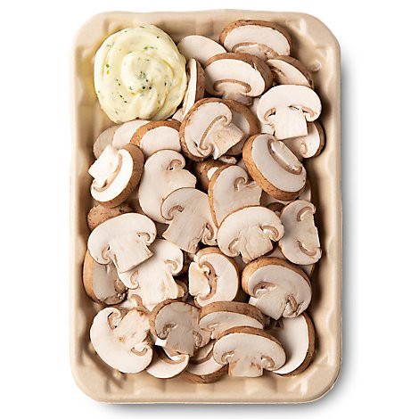 slide 1 of 1, Baby Bella Mushrooms Sliced With Roasted Garlic Butter - 8.75 Oz, 8.75 oz