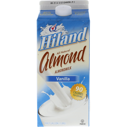 slide 1 of 1, Hiland Dairy All Natural Vanilla Almond Milk, 64 fl oz