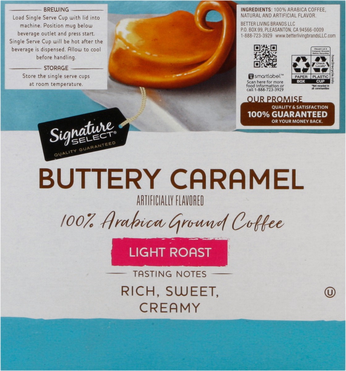 slide 5 of 9, Signature Select Ground Light Roast Buttery Caramel Coffee 36 - 0.42 oz Cups, 36 ct