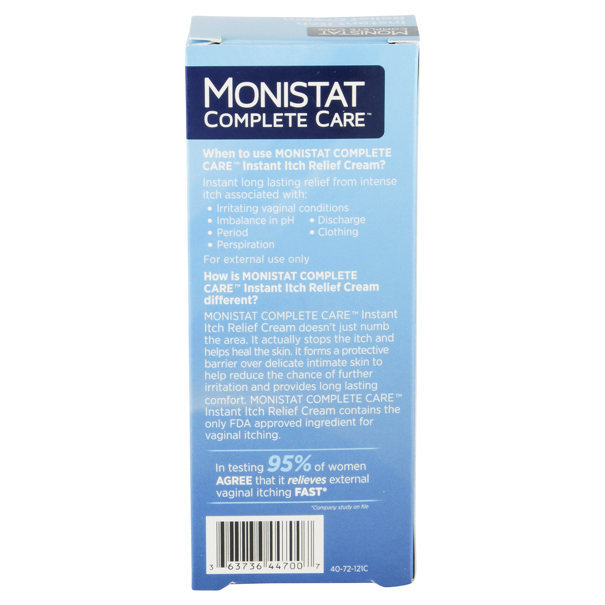 slide 4 of 4, Monistat Complete Care Instant Itch Relief Cream, 1 oz
