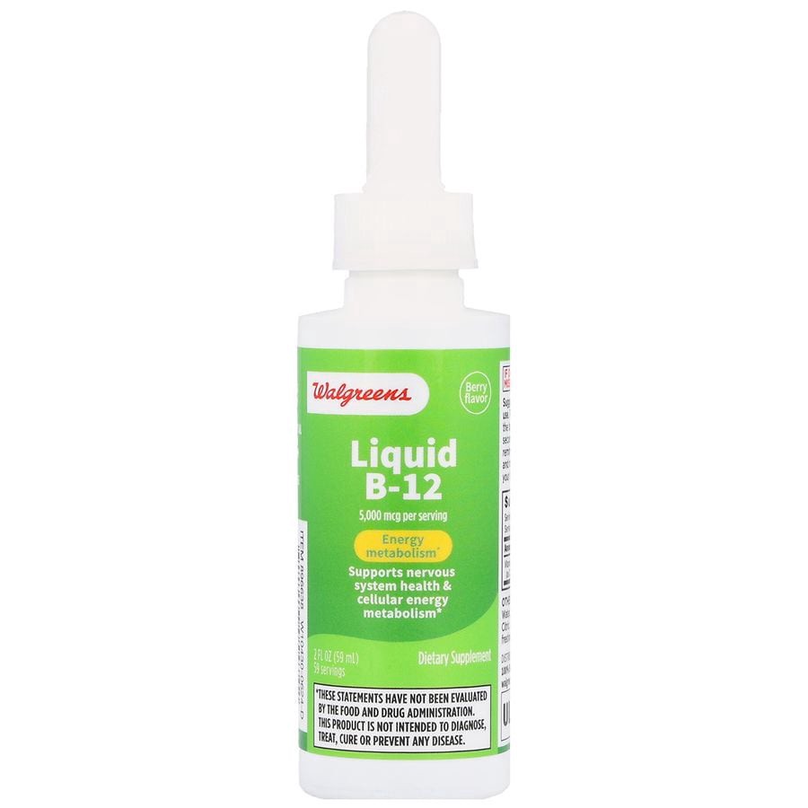 slide 3 of 5, Walgreens Liquid B-12 5,000 mcg Berry, 2 fl oz