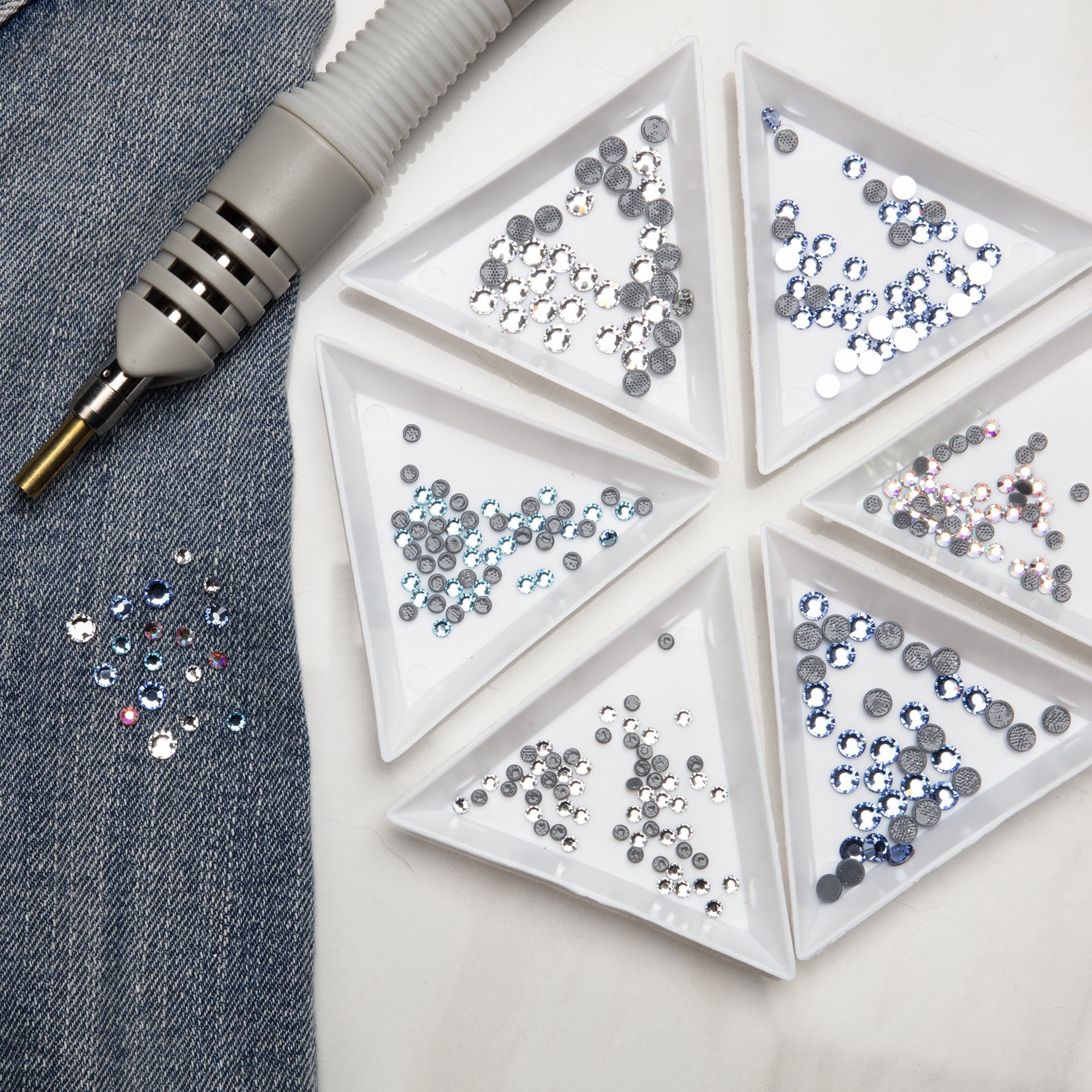 slide 4 of 5, Ss16 Round Hotfix Austrian Crystals By Bead Landing, 50ct., 50 ct