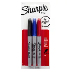 Sharpie Fine Permanent Marker 3 ea