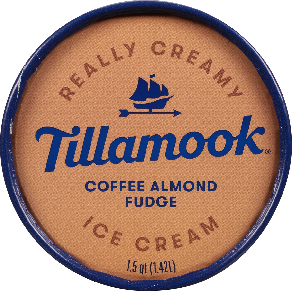 slide 9 of 9, Tillamook Coffee Almond Fudge Ice Cream 1.5 qt, 1.5 qt