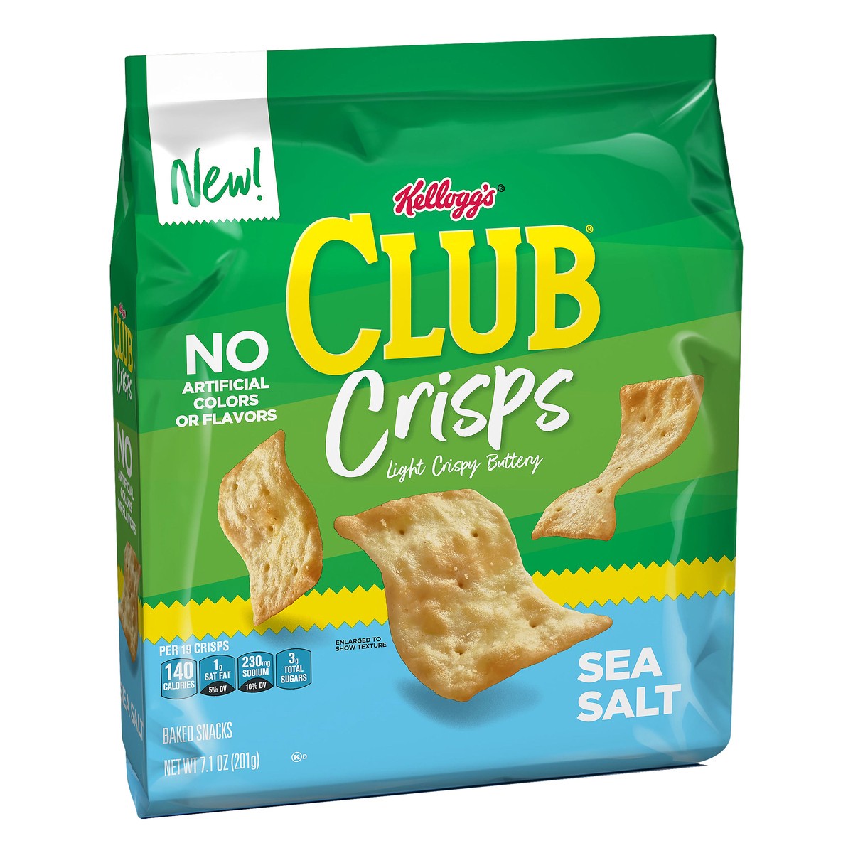 slide 2 of 6, Club Kellogg's Club Cracker Crisps, Sea Salt, 7.1 oz, 7.1 oz