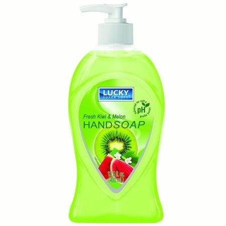 slide 1 of 1, Lucky Super Soft Kiwi Melon Liquid Hand Soap, 13.5 oz