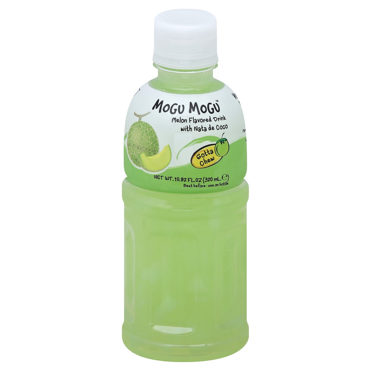 slide 2 of 5, Mogu Mogu Melon Flavored Drink with Nata de Coco 10.82 fl oz, 10.82 oz