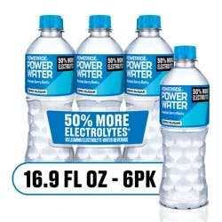 POWERADE Power Water Zero Sugar Mountain Berry Blast Bottles, 16.9 fl oz, 6 Pack