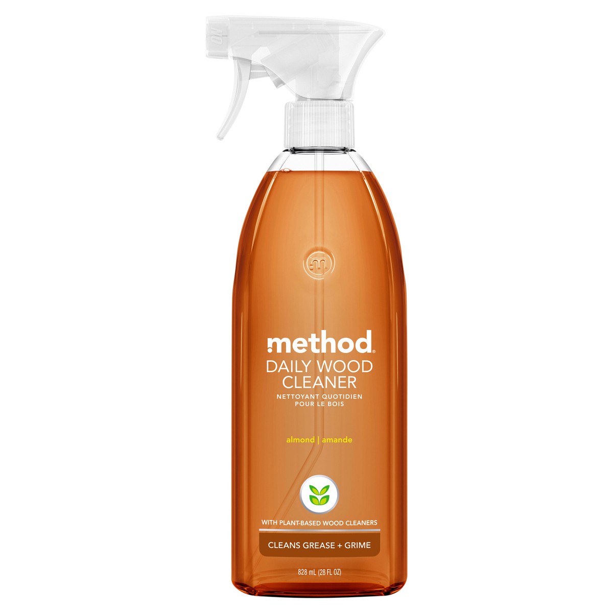 slide 8 of 8, method Almond Cleaning Products Daily Wood Cleaner Spray Bottle - 28 fl oz, 28 fl oz