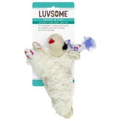 Luvsome Birthday Lamb Chop Dog Toy W/ Squeaker