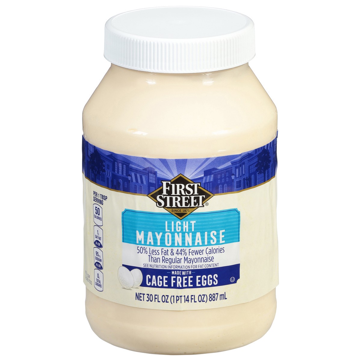 slide 1 of 13, First Street Lite Mayonnaise, 30 oz