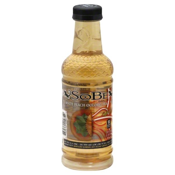 slide 1 of 1, SoBe Flavored Beverage, White Peach Oolong Tea. - 20 oz, 20 oz