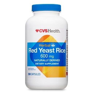 slide 1 of 1, CVS Health Red Yeast Rice Capsules, 250 ct; 600 mg