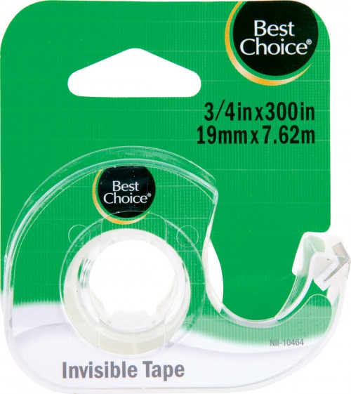 slide 1 of 1, Best Choice Invisible Tape, 300 in