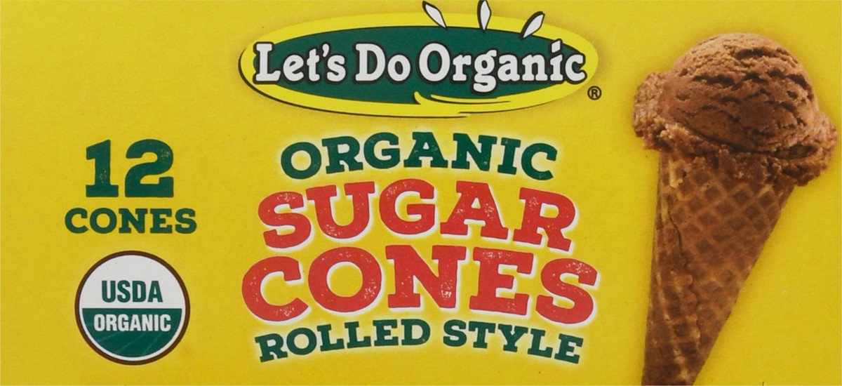 slide 5 of 13, Let's Do Organic Rolled Style Sugar Cones 12 ea Box, 12 ct