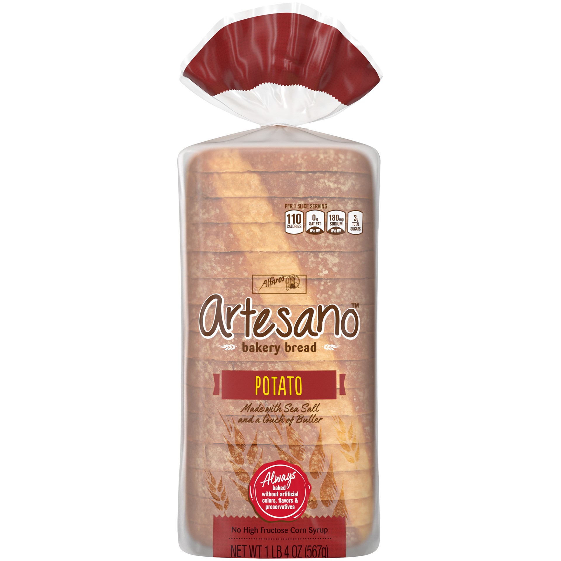 slide 1 of 5, Alfaro's Artesano Potato Bread 20oz, 20 oz