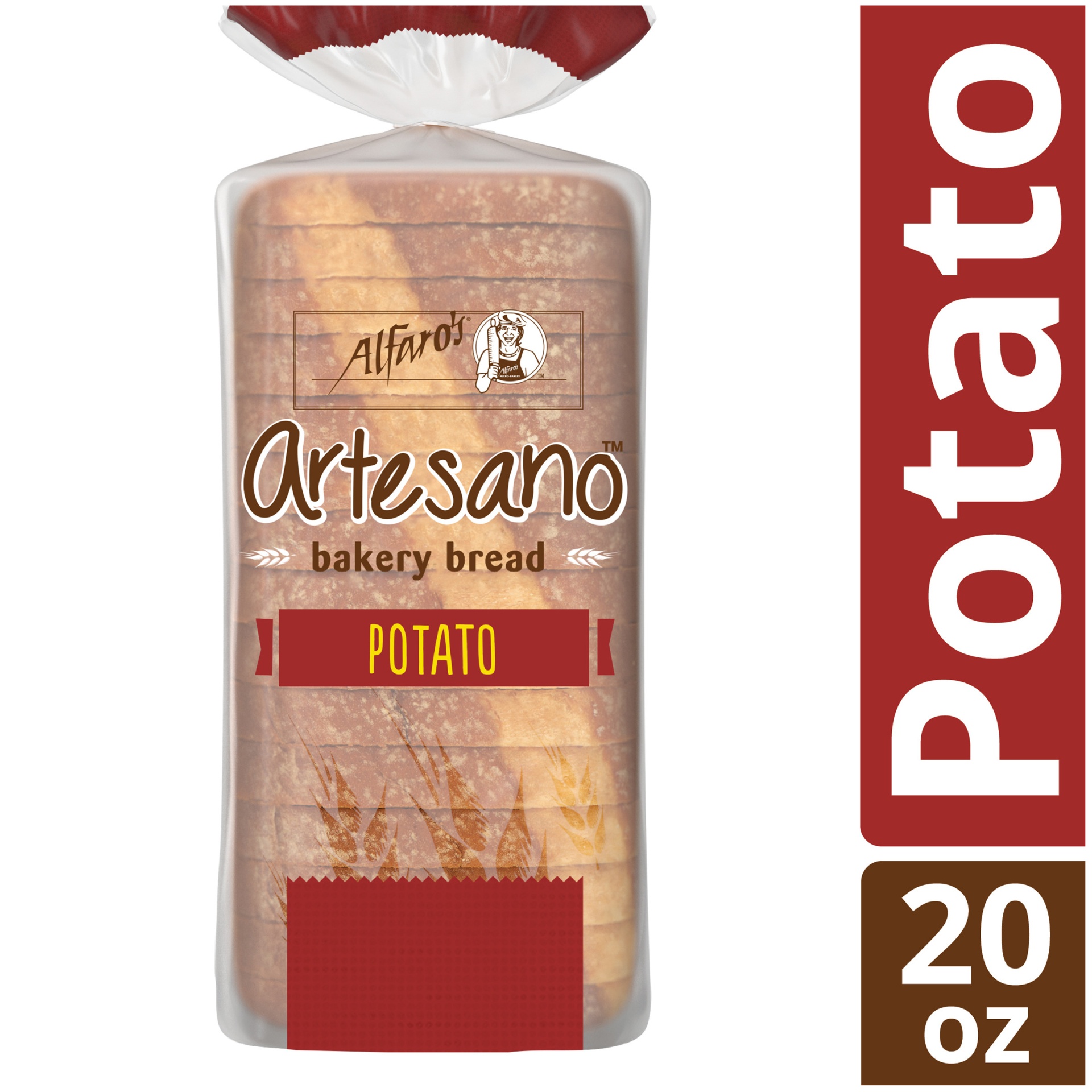 slide 1 of 1, Alfaro's Artesano Potato - 20oz, 20 oz