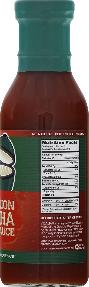 slide 8 of 13, Big Green Egg Vidalia Onion Sriracha Barbecue Sauce 12 oz, 12 oz