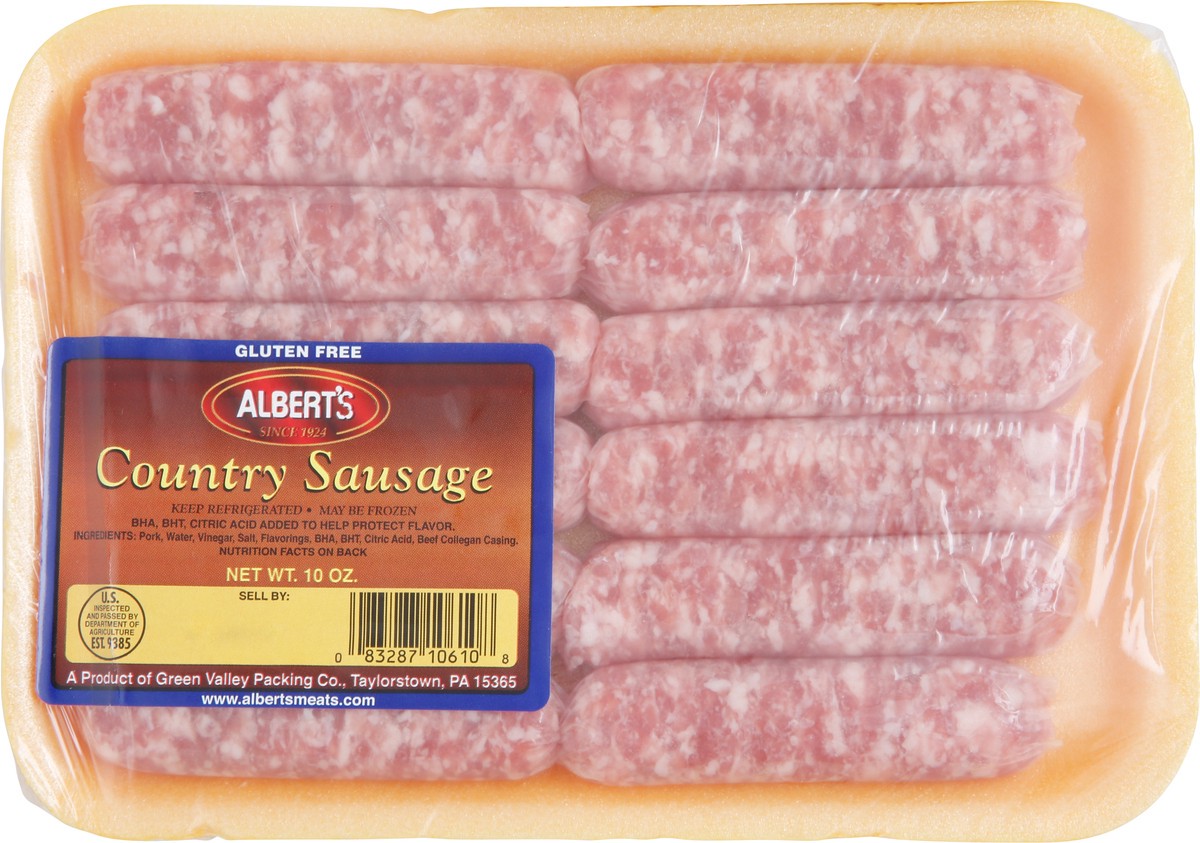 slide 3 of 6, Albert's Country Sausage 10 oz, 10 oz