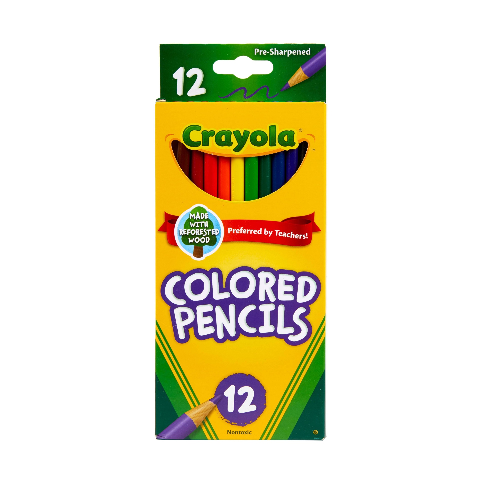 slide 1 of 5, Crayola 12ct Kids Pre-Sharpened Colored Pencils, 12 ct