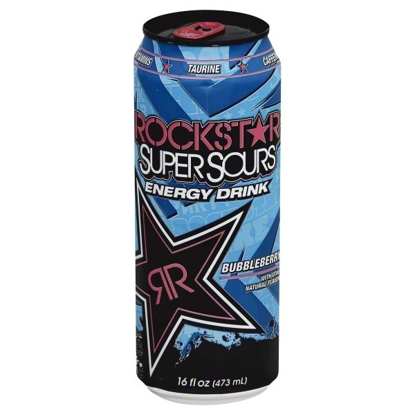 slide 1 of 1, Rockstar Super Sours Bubbleberry Energy Drink, 16 oz