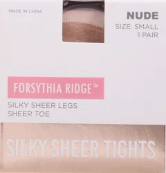 Forsythia Ridge Small Nude Silky Sheer Tights 1 ea