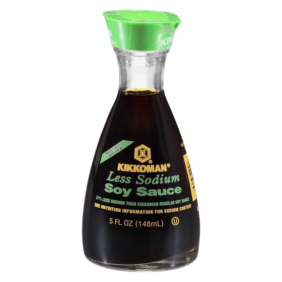 slide 1 of 1, Kikkoman Less Sodium Soy Sauce, 5 fl oz