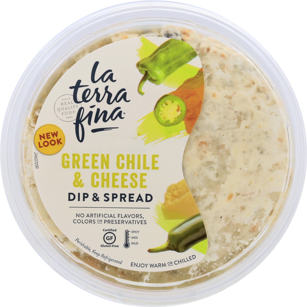 slide 4 of 13, La Terra Fina Spicy Green Chile & Cheese Dip & Spread 10 oz, 10 oz