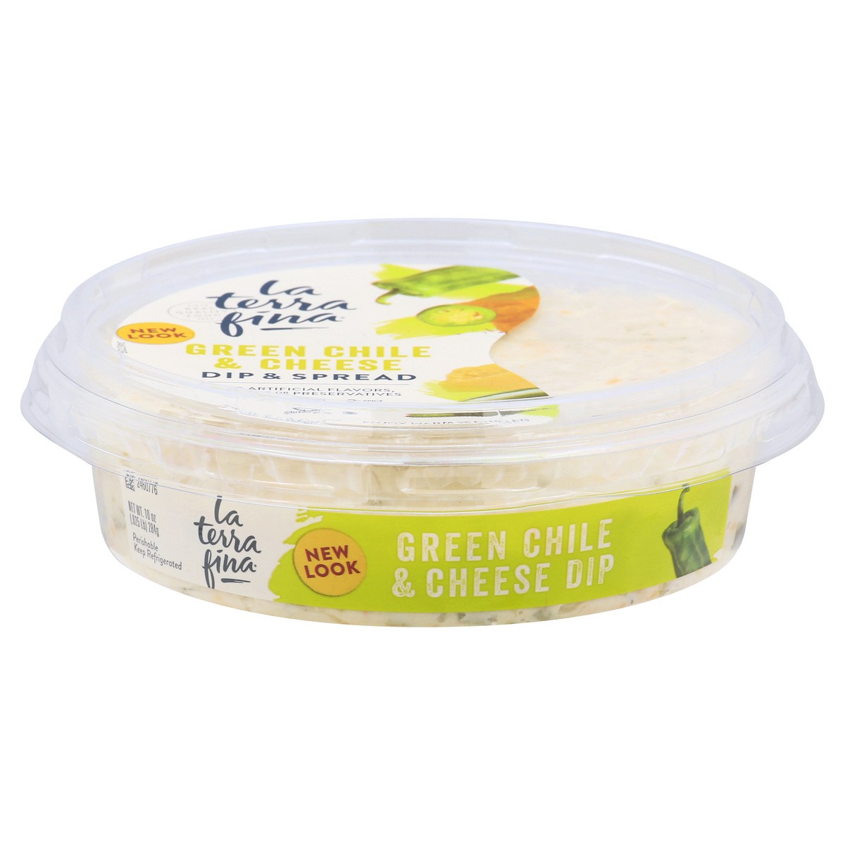 slide 1 of 13, La Terra Fina Spicy Green Chile & Cheese Dip & Spread 10 oz, 10 oz