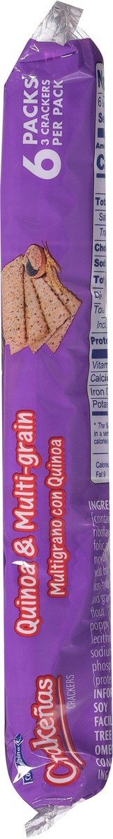 slide 11 of 13, Crakenas Quinoa & Multi-Grain Crackers 6 - 3 Cracker Packs, 6 ct