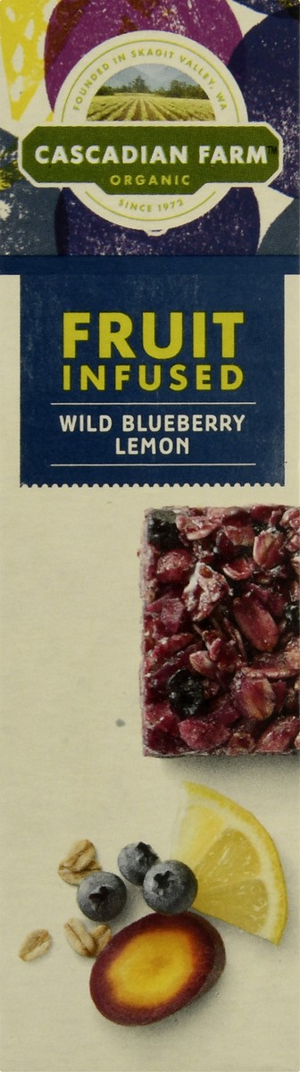 slide 6 of 10, Cascadian Farm Organic Wild Blueberry Lemon Chewy Wild Blueberry Lemon Granola Bars 5 ea, 5 ct