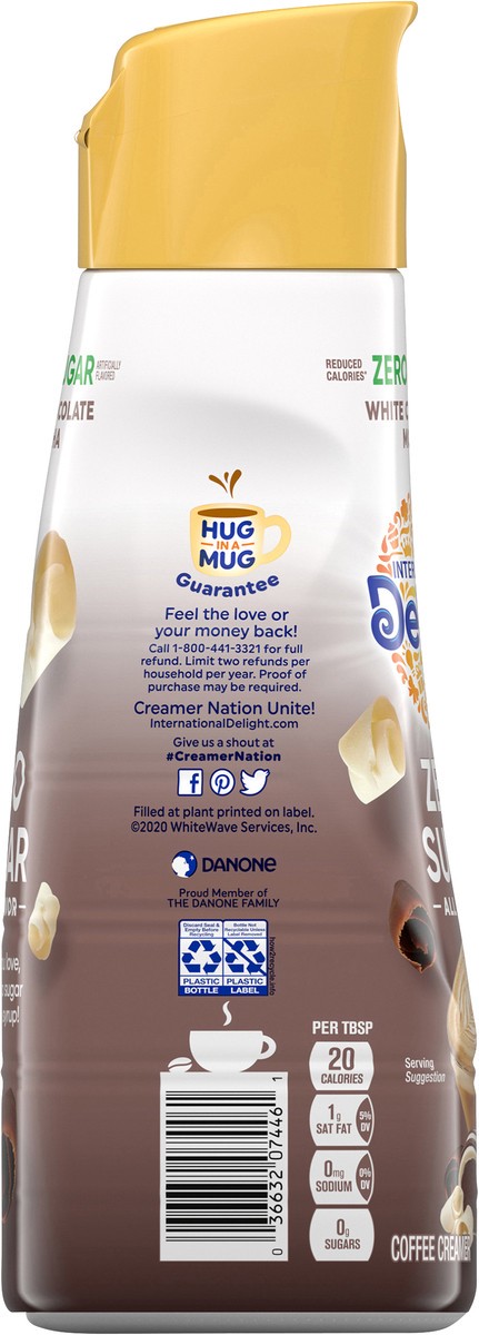 slide 7 of 9, International Delight Zero Sugar Coffee Creamer, White Chocolate Mocha, Sugar-Free Creamer, 32 oz., 32 fl oz