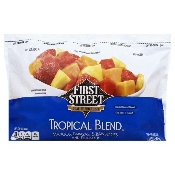slide 1 of 1, First Street Tropical Fruit Blend, 3 lb