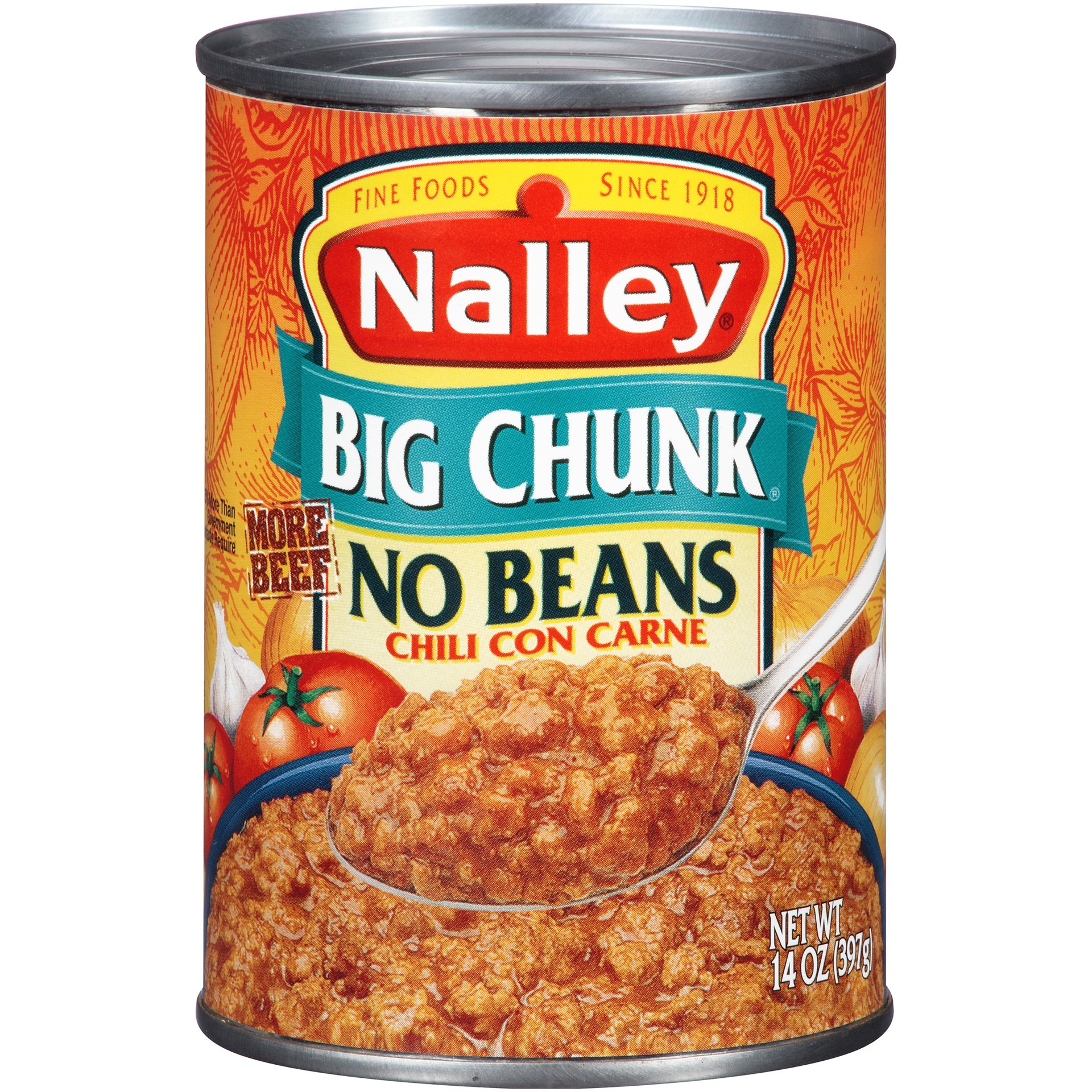slide 1 of 2, Nalley Big Chunk Chili Con Carne No Beans, 14 oz., 14 oz