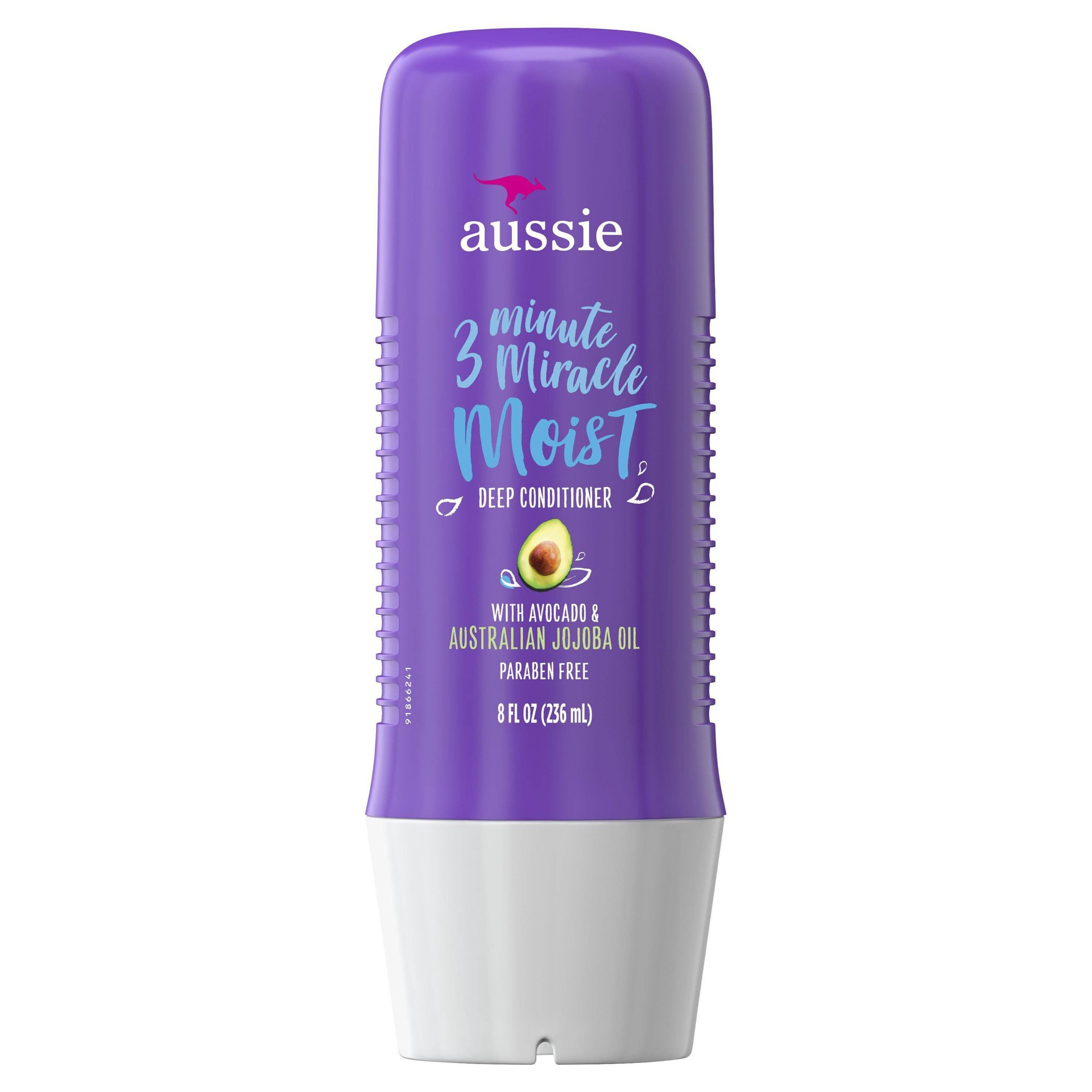 slide 1 of 3, Aussie 3 Minute Miracle Moist Deep Conditioning Treatment, 8 oz