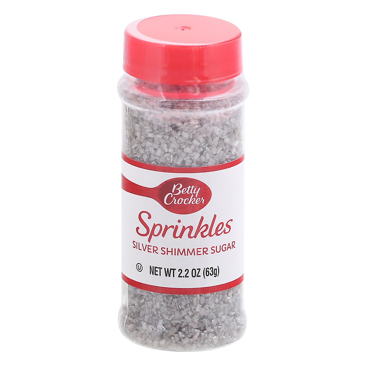 slide 1 of 1, Betty Crocker Silver Shimmer Sugar Sprinkles 2.2 oz, 2.2 oz