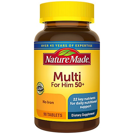 slide 1 of 1, Nature Made Essential Man 50 Vitamins, 90 ct