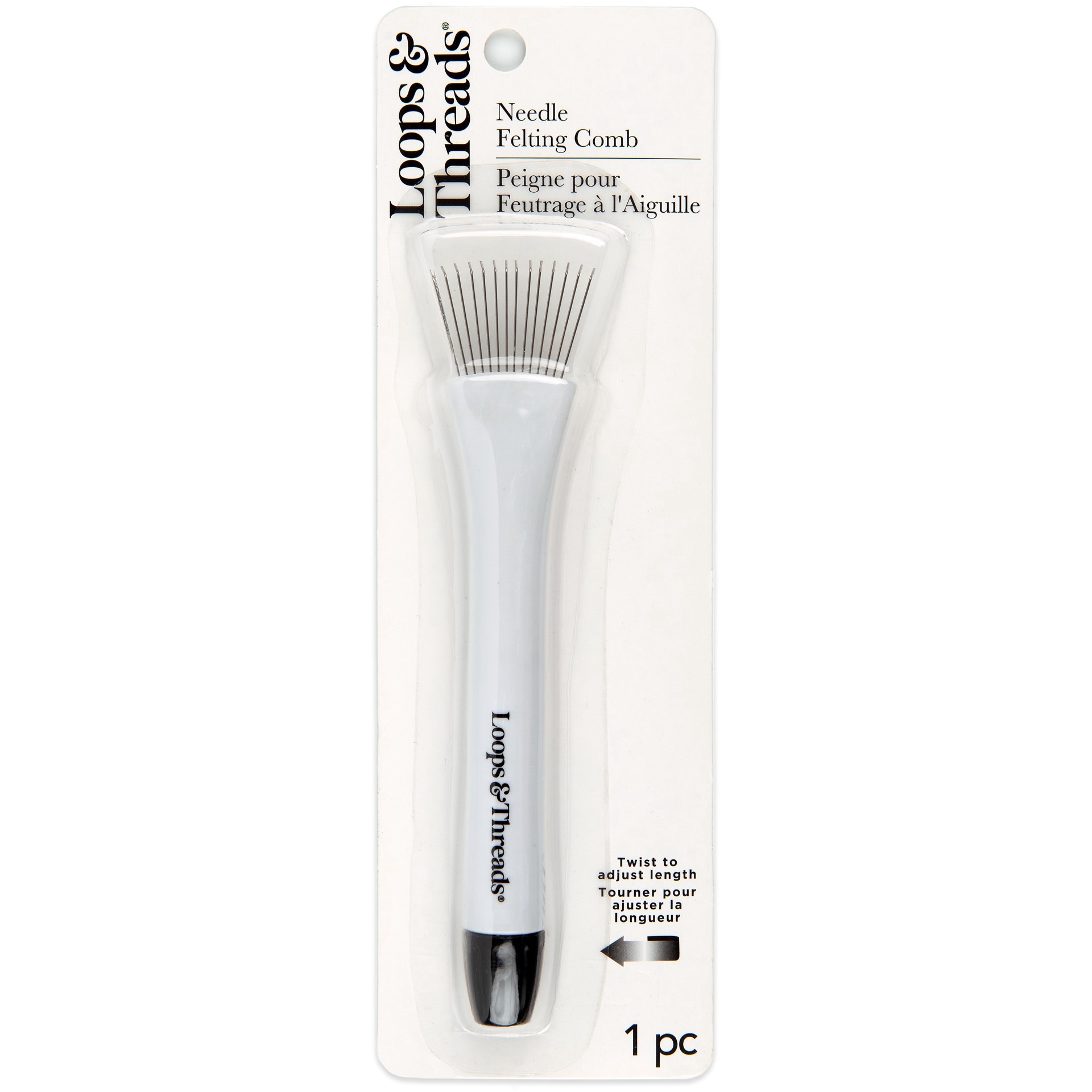 slide 4 of 4, Needle Felting Comb By Loops & Threads, 7 in