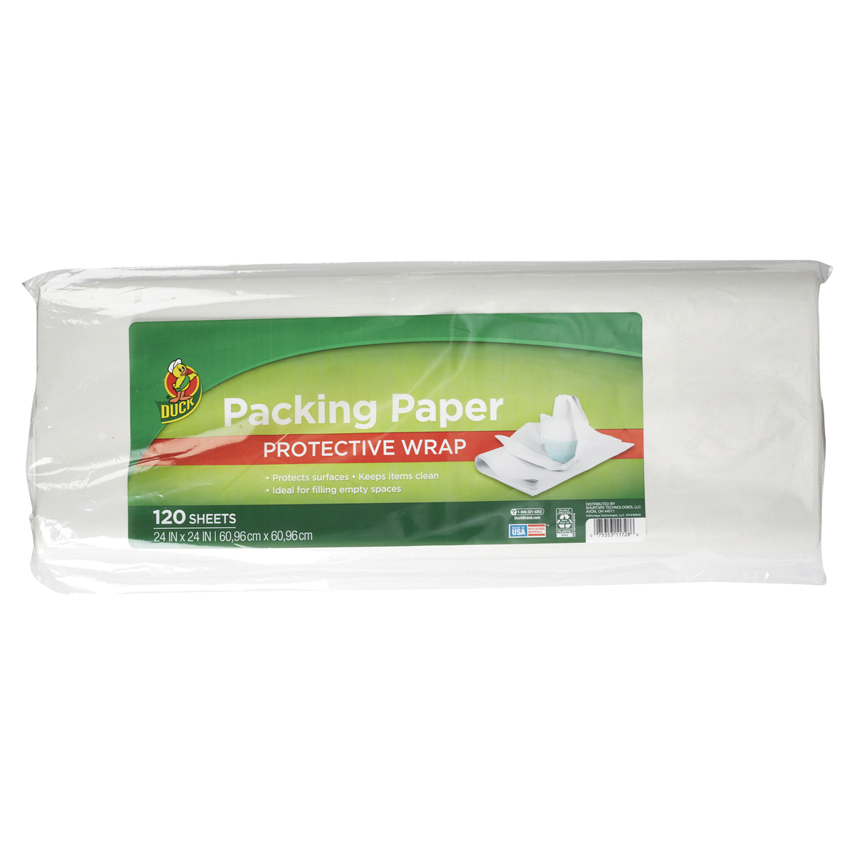 slide 1 of 1, Duck Packing Paper - 24 X 24 Inch, 120 ct